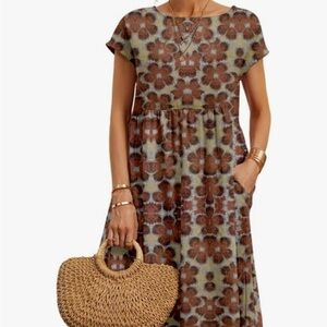 Floral Print Women's Dress